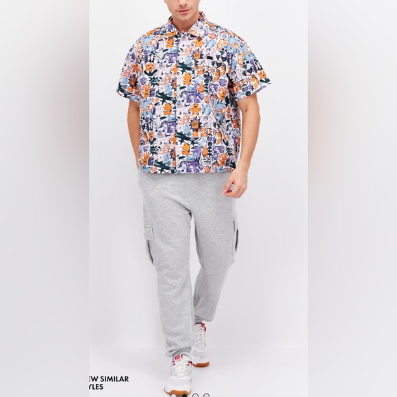 NWT - Adidas Originals Kentaro Okawara Men’s Short Sleeve Sports Shirt - Size L - Picture 2 of 11